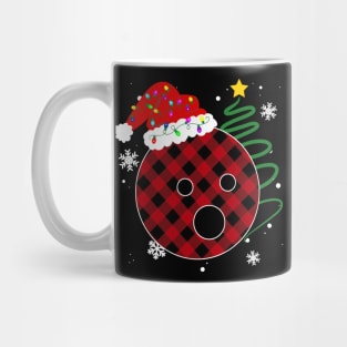 Buffalo Red Plaid Bowling Ball Christmas Sport Xmas Pajama Mug